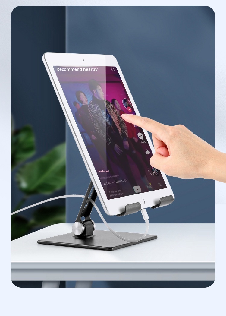 Desktop Laptop Tablet Stand Foldable Adjustable Height Cooling Rack Convenient Storage Base_voghion.com