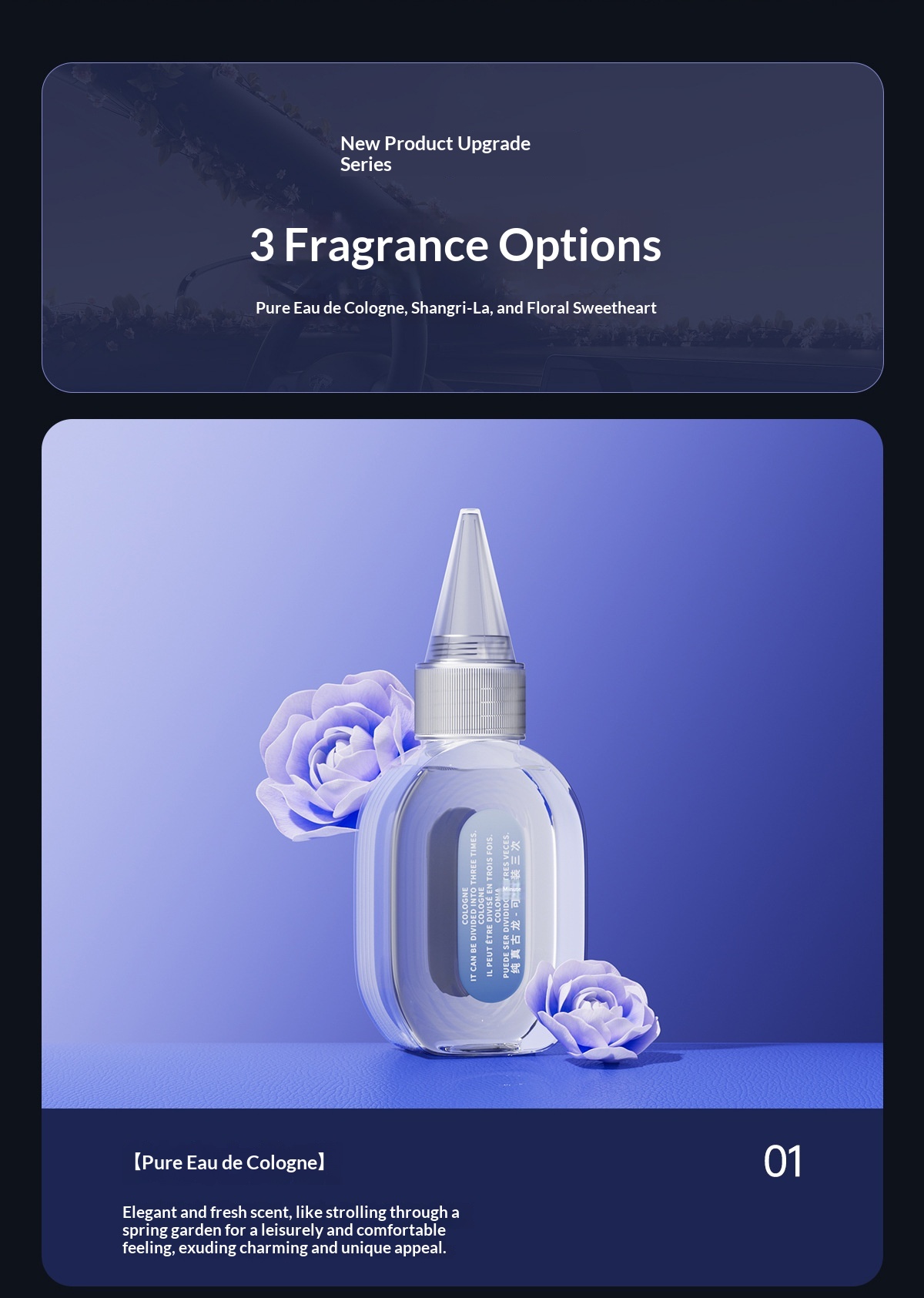 Multifunktionel biloplader med stemningslys og duftspreder_voghion.com