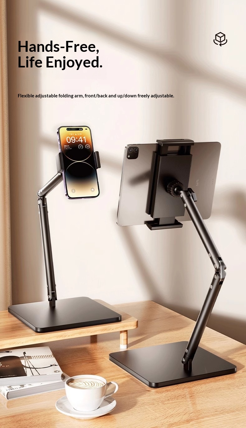 Telefon Tablet Masaüstü Tembel Canlı Yayın Video Selfie Akıllı Yapay Zeka Üstten Çekim Ayarlanabilir Çok Fonksiyonlu Destek_voghion.com