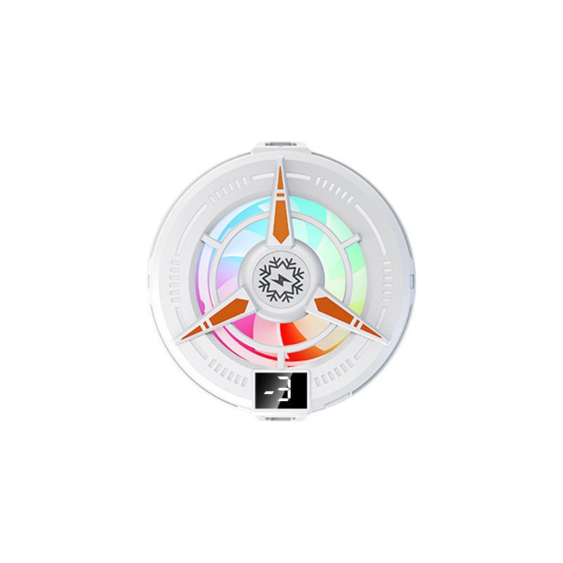 Magnetische telefoonkoeler met clip aan de achterkant, halfgeleiderkoeling, temperatuurregeling in drie standen, digitaal display met uitgeschakelde verlichting._voghion.com