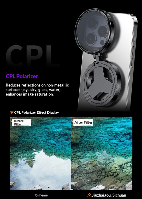 CPL-Magnet-Antireflex-Polarisator-Filter mit optischer Beschichtung für HD-Fotografie, 52 mm, neues Modell_voghion.com