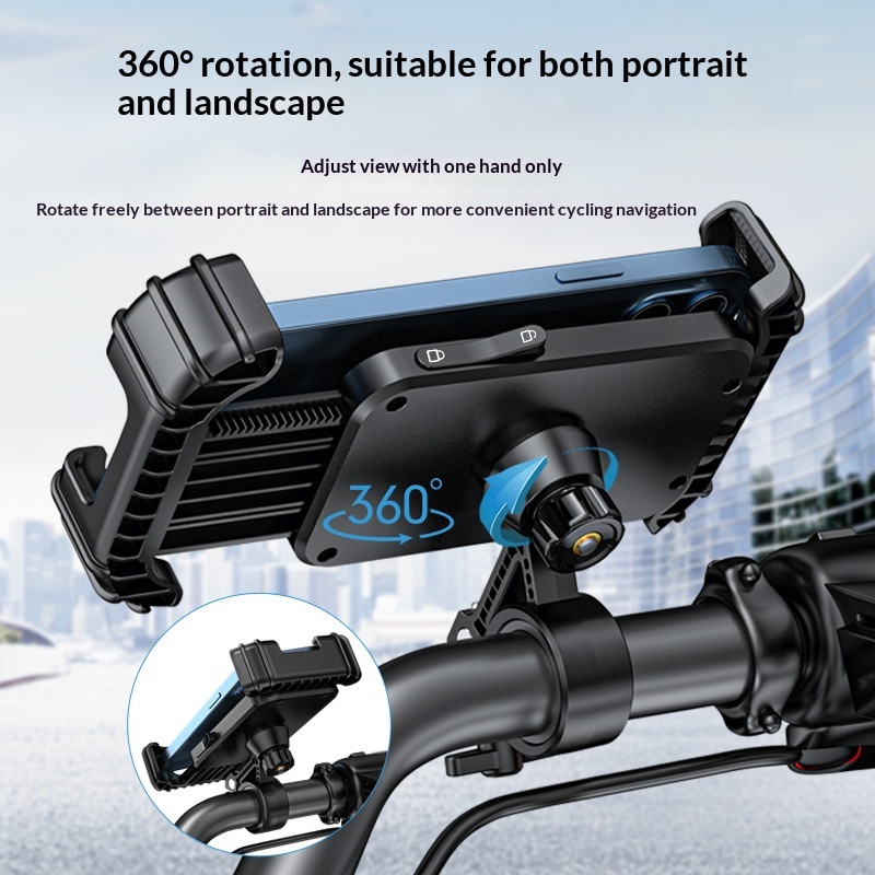 Bike Holder Bicycle Navigation Phone Mount Motorcycle Electric Scooter Tricycle Delivery Shockproof Riding_voghion.com