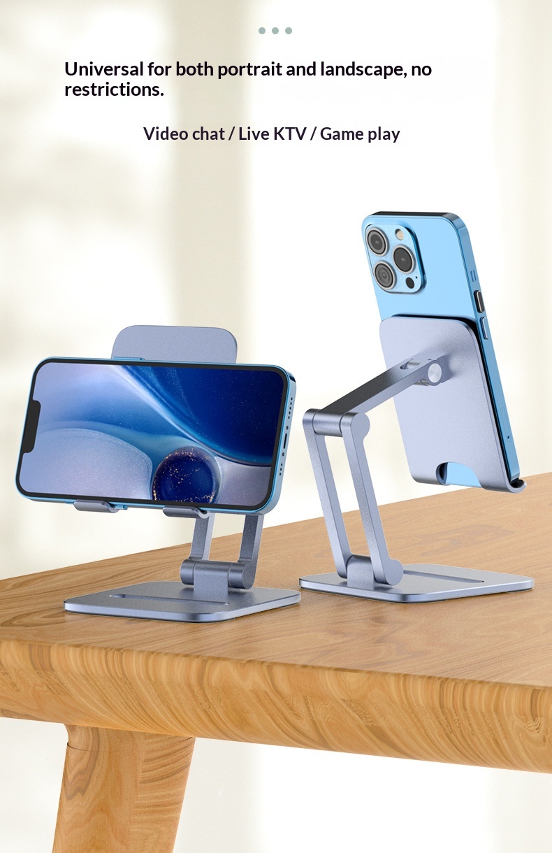 Mobile Phone Desktop, Aluminum Alloy Foldable Universal Support Stand And Tablets, Suitable For Live Streaming,_voghion.com