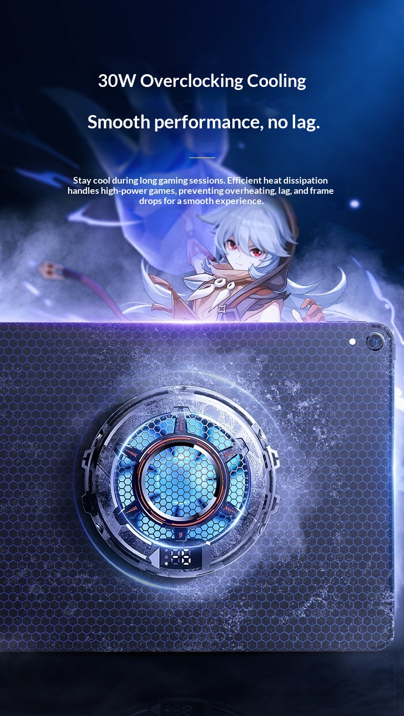 Mi Mo CX05 Suitable For IPad Tablet Cooler Semiconductor Cooling Three-Level Adjustment Magnetic Absorption Digital_voghion.com