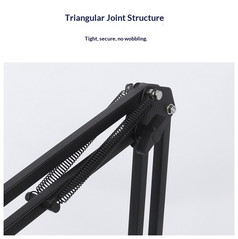 Desktop Cantilever Tablet Metal Live Streaming Overhead Shooting Lazy Watching Universal Foldable Telescopic Bedside_voghion.com