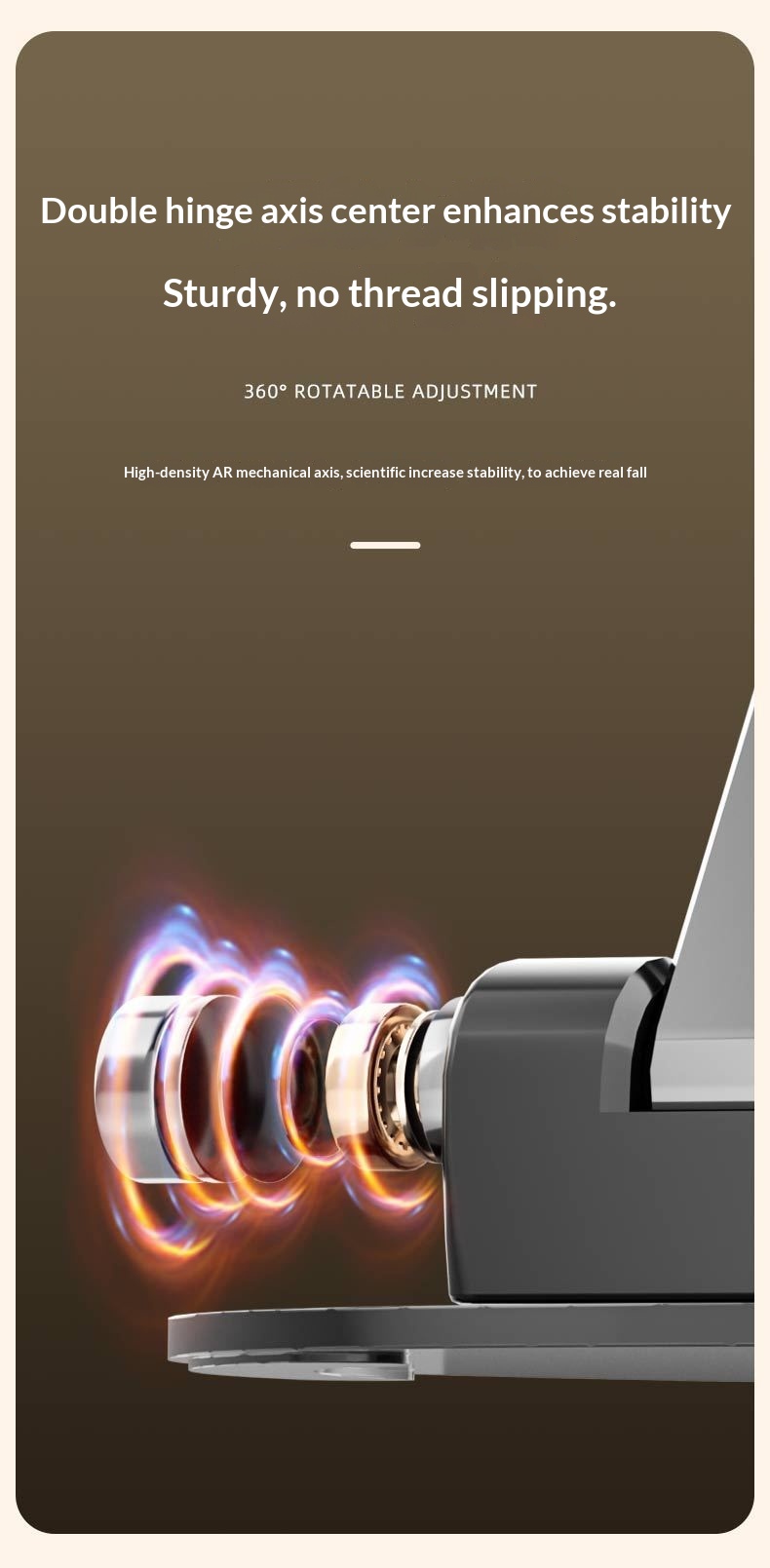 New Rotating Aluminum Alloy Desktop Tablet Live Streaming Phone Online Class Multi-Functional Folding Stand_voghion.com