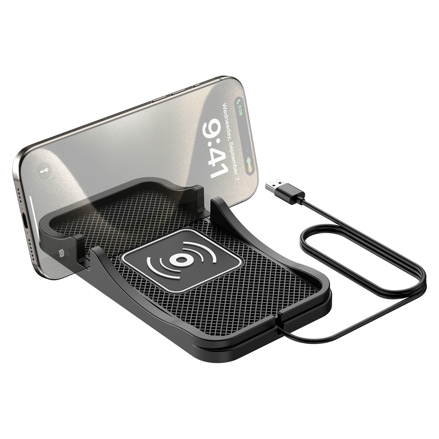 D7 Charger Dual-Use For Home And Car Navigation Model Anti-Slip Mat Modified With Wireless Charging_voghion.com