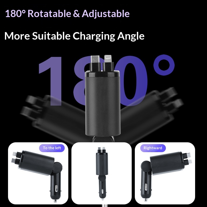 Premium With Super Fast Charging, One-to-five Cigarette Lighter Adapter, One-to-two Car Charger_voghion.com