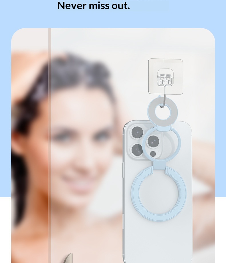 Magnetic Rotating Phone Stand Foldable Desktop Holder For Desk_voghion.com