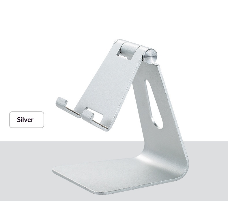 Aluminium Phone Stand, Adjustable Foldable Desktop Holder_voghion.com