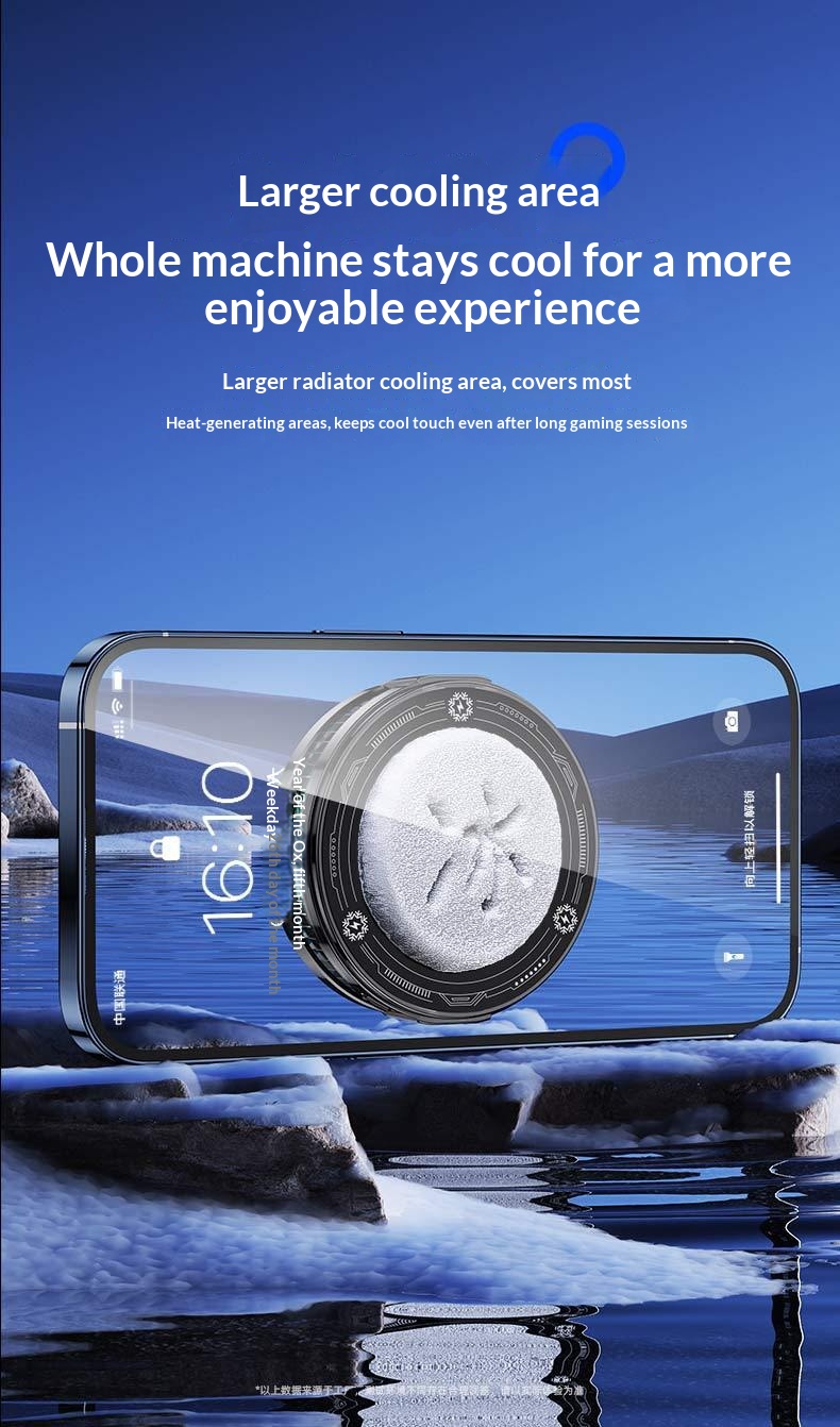 Shenzhisan Same Model TL01 Mobile Phone Cooler Semiconductor Refrigeration Ice Cooling Light Switchable Live Streaming_voghion.com