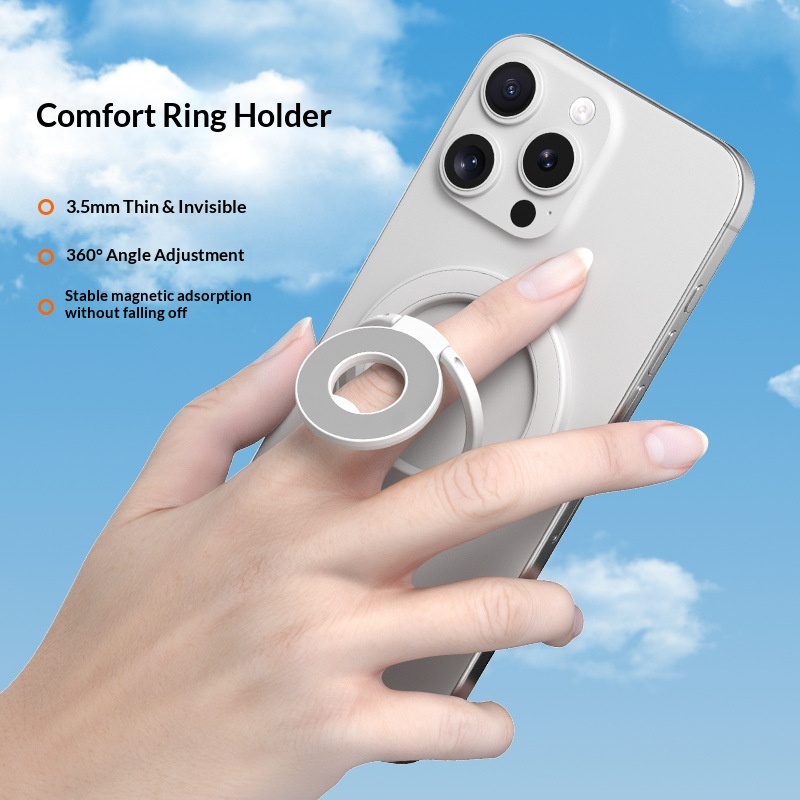 Cross-Border Wholesale Rotating Desktop Holder Back Magnetic Double Ring Phone Stand Upgraded Foldable_voghion.com