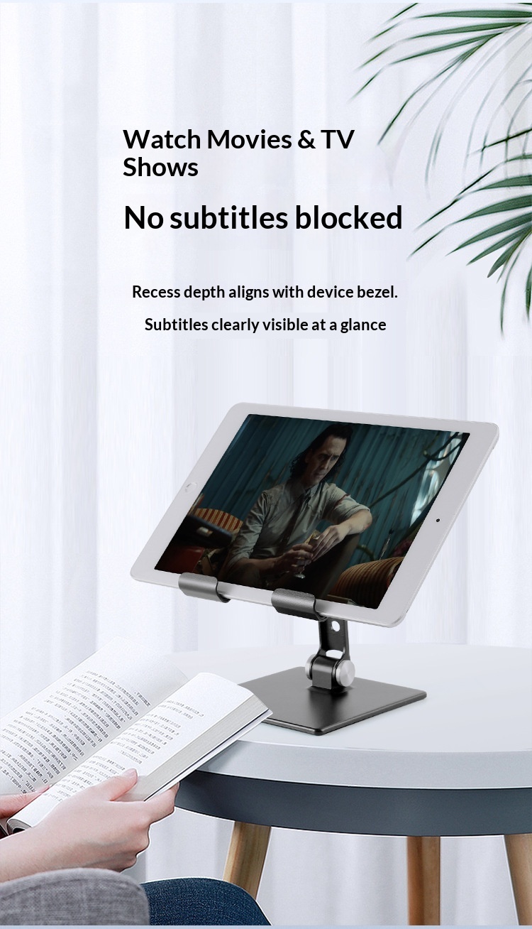 Desktop Laptop Tablet Stand Foldable Adjustable Height Cooling Rack Convenient Storage Base_voghion.com