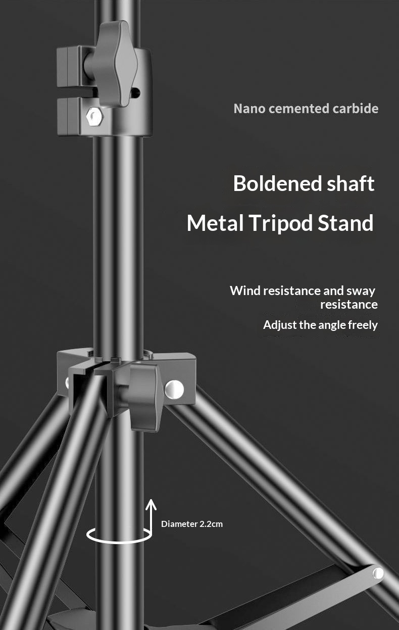 Luce di riempimento per live streaming mobile, supporto rinforzato, portatile, universale, per fotografia e riprese video da tavolo, multifunzionale._voghion.com