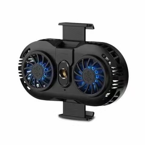 New SL07 Mobile Phone Semiconductor Cooling Ultra-Quiet Live Streaming With Digital Display Dual Fan Cooler_voghion.com