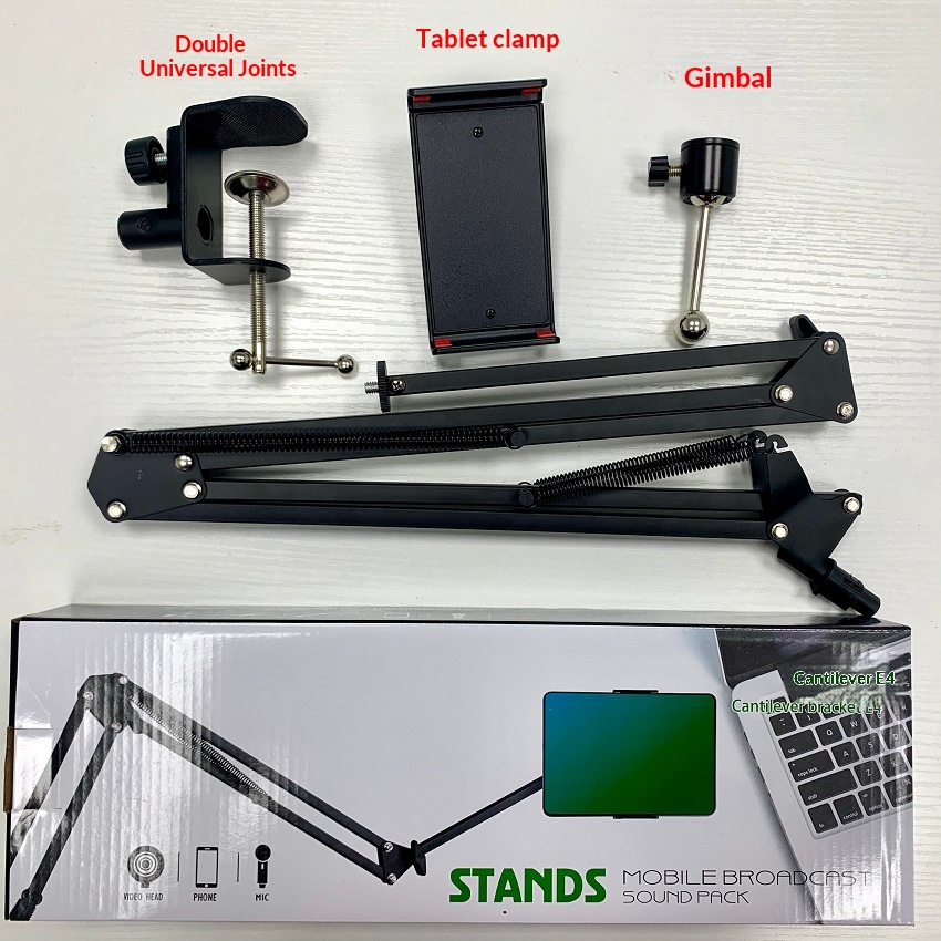 Adjustable Tablet And Phone Bedside Stand For Hands-free Viewing_voghion.com