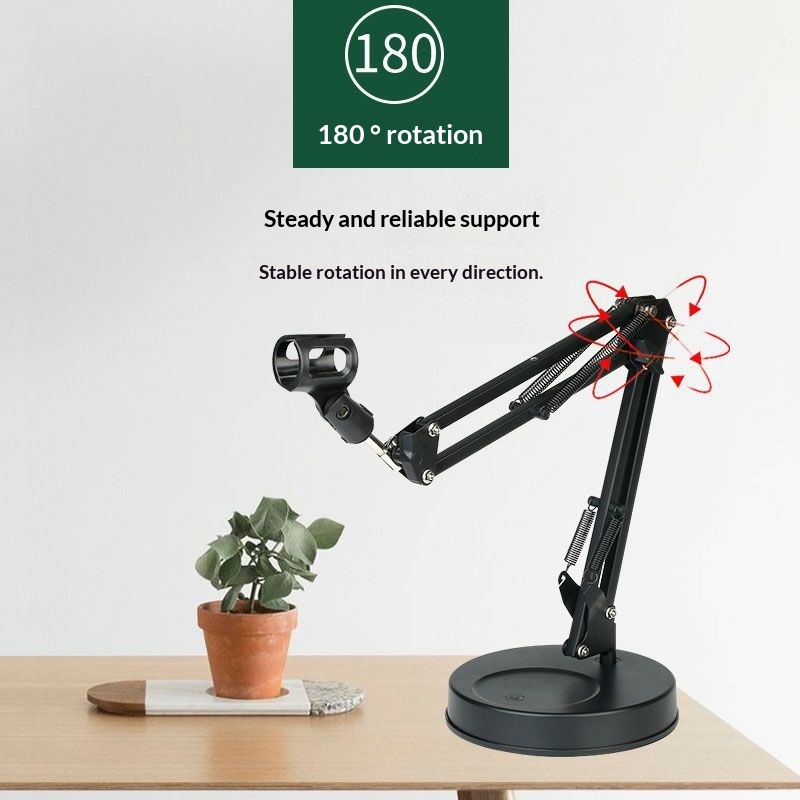 Support de téléphone portable pliable en métal, à bras articulé, pour prise de vue au lit._voghion.com