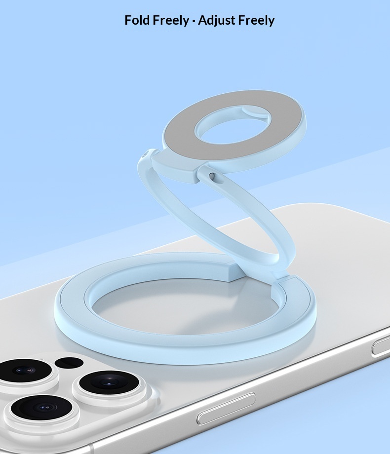 Magnetic Rotating Phone Stand Foldable Desktop Holder For Desk_voghion.com