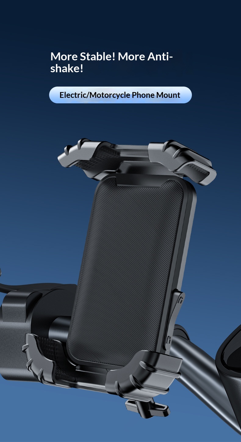 Bike Holder Bicycle Navigation Phone Mount Motorcycle Electric Scooter Tricycle Delivery Shockproof Riding_voghion.com