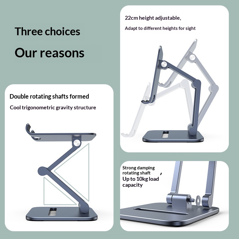 Mobile Phone Desktop, Aluminum Alloy Foldable Universal Support Stand And Tablets, Suitable For Live Streaming,_voghion.com