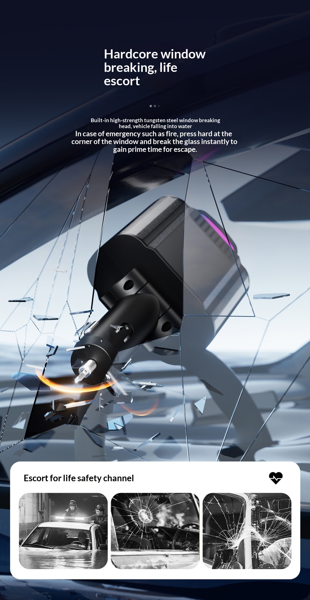 Chargeur voiture multifonction usb charge rapide et veilleuse led_voghion.com