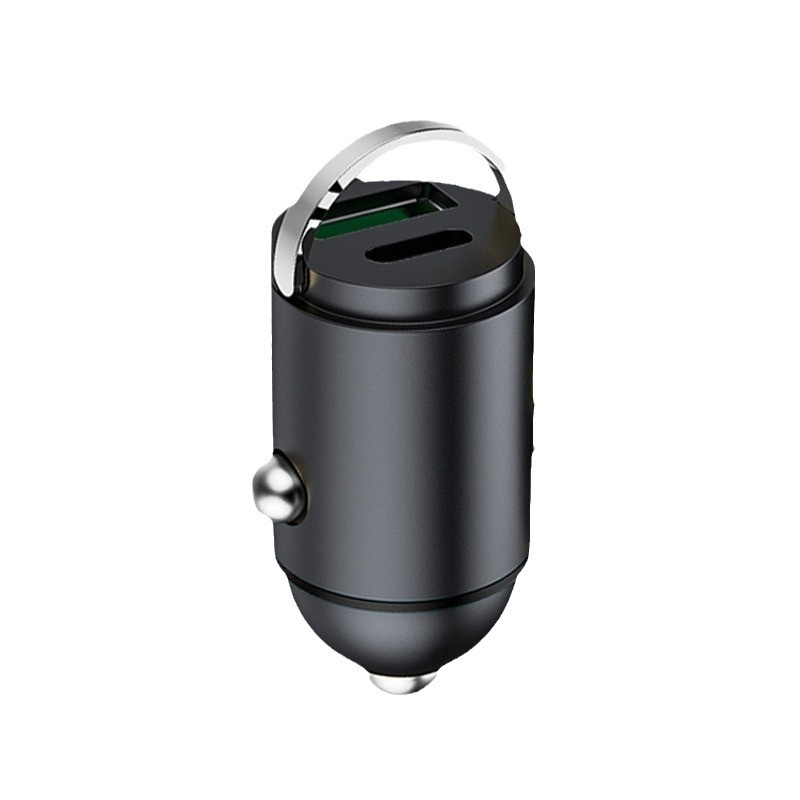 100-W-Super-Schnellladekopf, Mini-Unsichtbares Ladegerät, Kfz-Zigarettenanzünder-Adapterstecker (1 auf 2)_voghion.com
