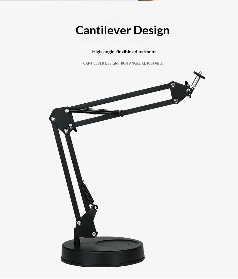 Zusammenklappbarer Handy-Ständer aus Metall für den Schreibtisch oder als Nachttisch_voghion.com