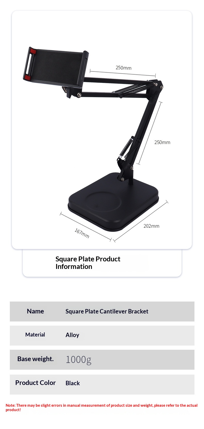 Desktop Cantilever Tablet Metal Live Streaming Overhead Shooting Lazy Watching Universal Foldable Telescopic Bedside_voghion.com