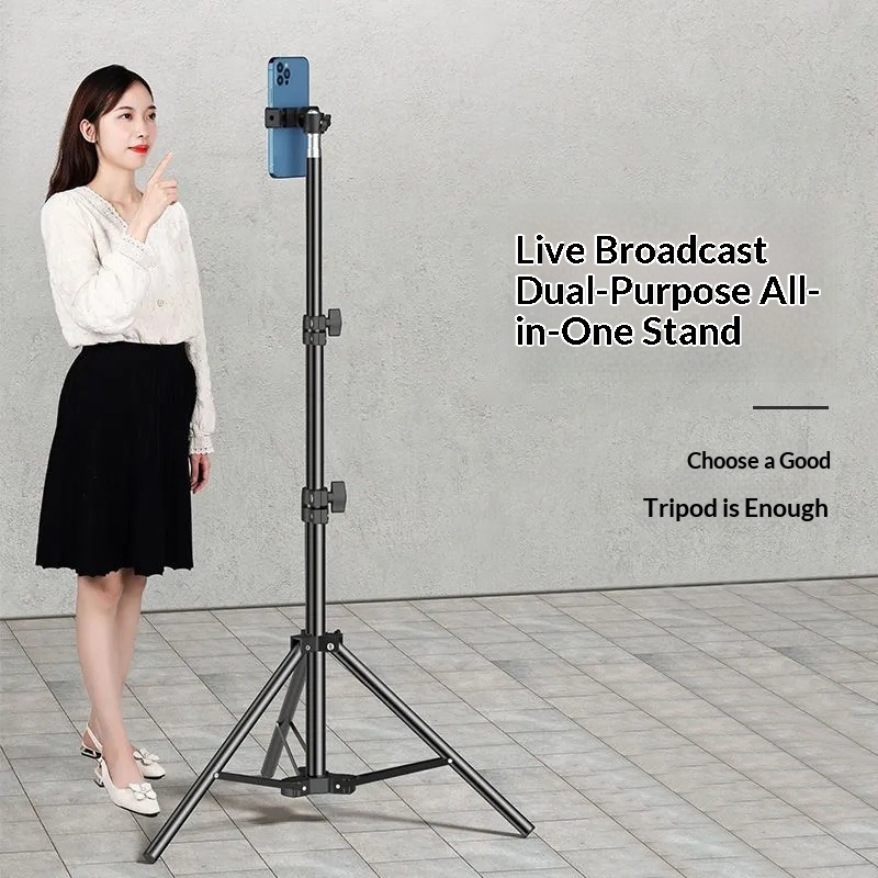 Luce di riempimento per live streaming mobile, supporto rinforzato, portatile, universale, per fotografia e riprese video da tavolo, multifunzionale._voghion.com