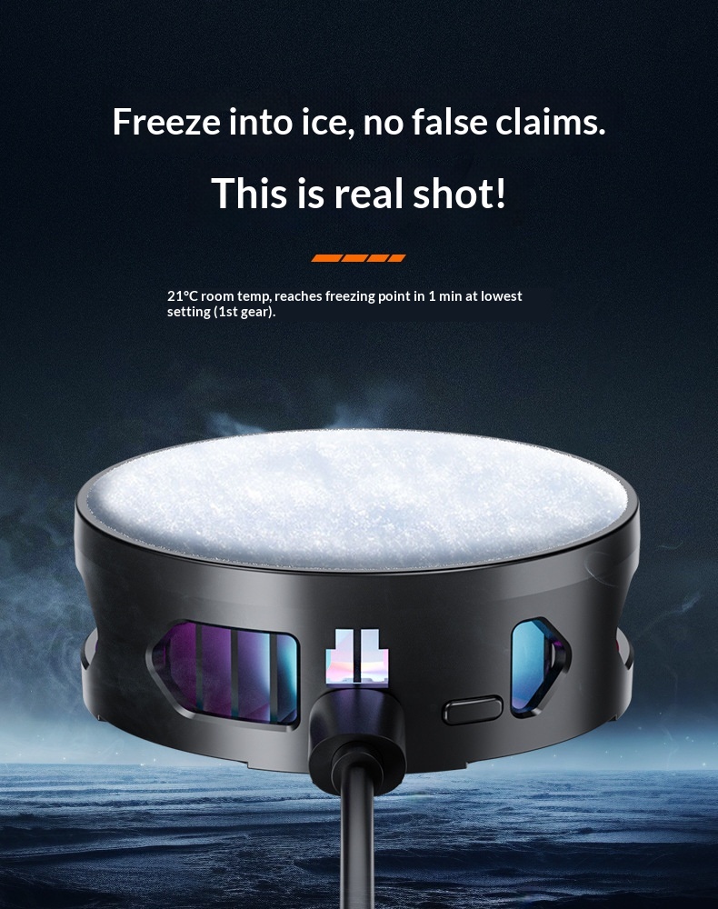 Phone Cooler Live Streaming, Fast Device, Semiconductor Wireless Magnetic Charging Air Cooling For Gaming_voghion.com