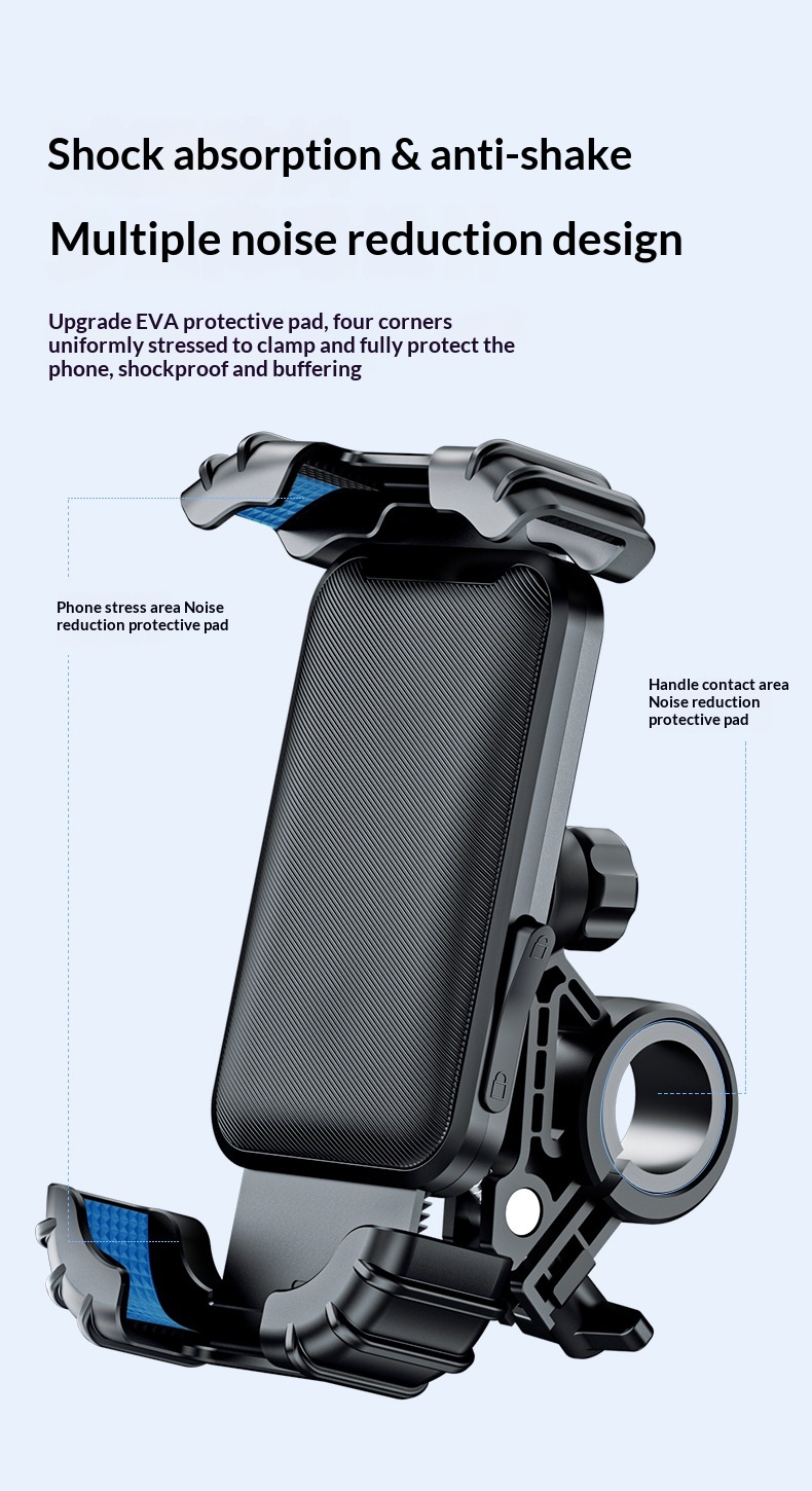Bike Holder Bicycle Navigation Phone Mount Motorcycle Electric Scooter Tricycle Delivery Shockproof Riding_voghion.com