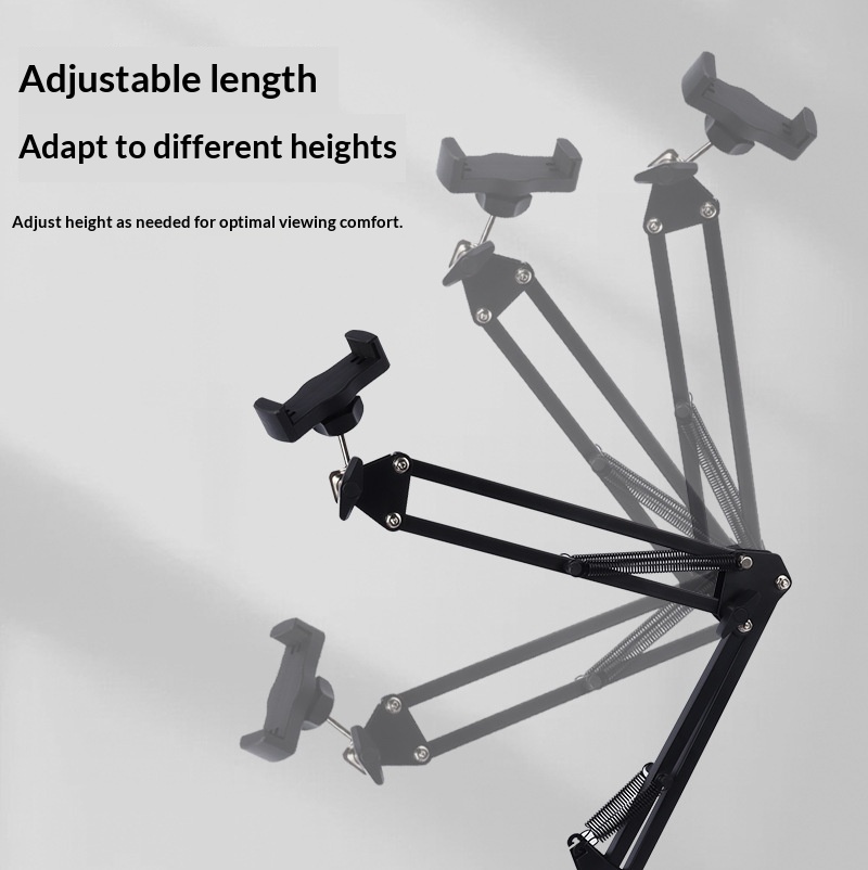 Desktop Cantilever Tablet Metal Live Streaming Overhead Shooting Lazy Watching Universal Foldable Telescopic Bedside_voghion.com