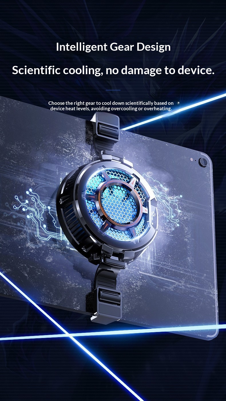 Mi Mo CX05 Suitable For IPad Tablet Cooler Semiconductor Cooling Three-Level Adjustment Magnetic Absorption Digital_voghion.com