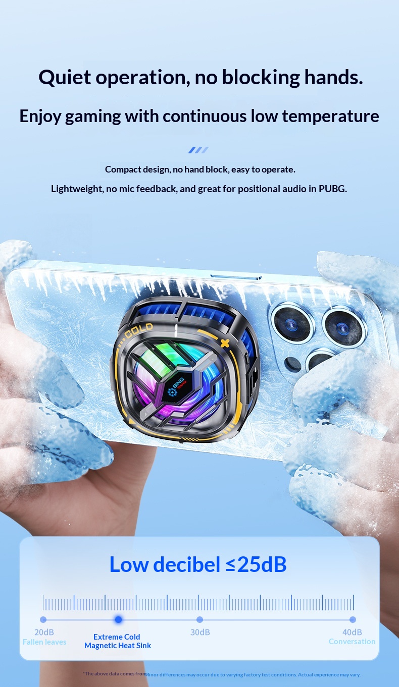 Jinghua Squirrel Convenient Mobile Cooler Semiconductor Wireless Phone Cooling Game Live Streaming Back Clip_voghion.com