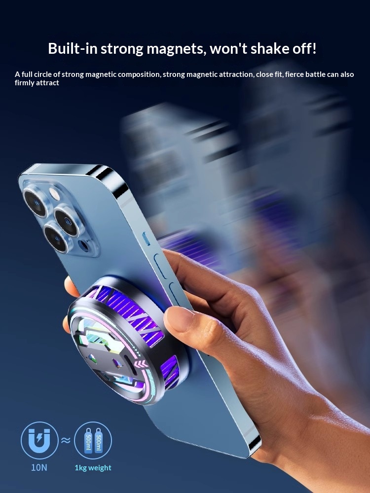 Magnetic Phone Cooler Semiconductor Desktop Floor Stand With Rapid Cooling_voghion.com