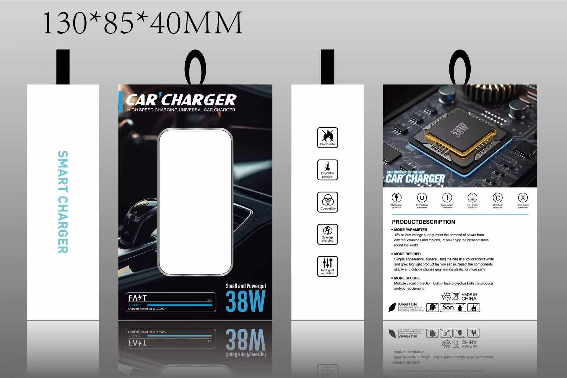 Snellader autolader met dubbele usb-poort qc 3.0 pd adapter_voghion.com