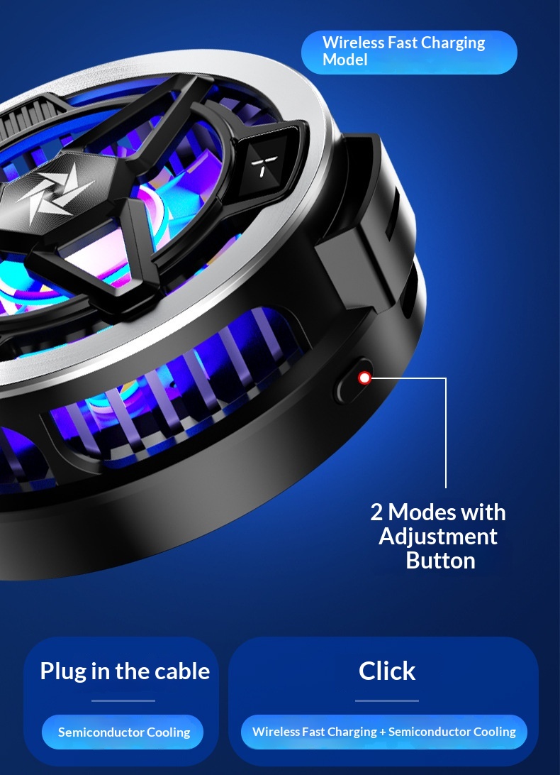 SL05 Mobile Phone Cooler Semiconductor Cooling Suitable For Android Tablets Magnetic Wireless Charging_voghion.com