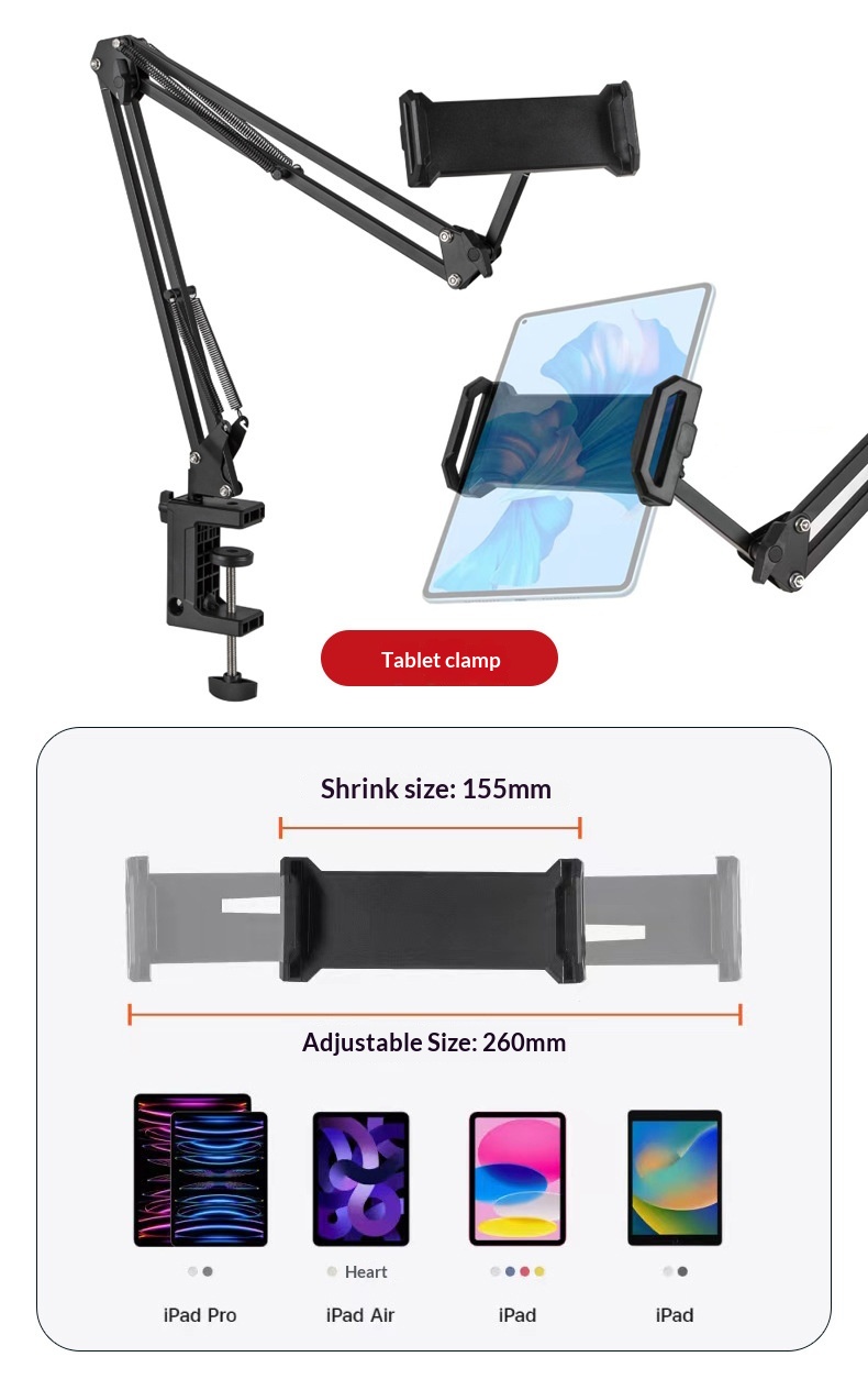 Flexible Lazy Stand Phones Tablets, Universal For Desktop, Bedside, Office, Dormitory, And Streaming_voghion.com