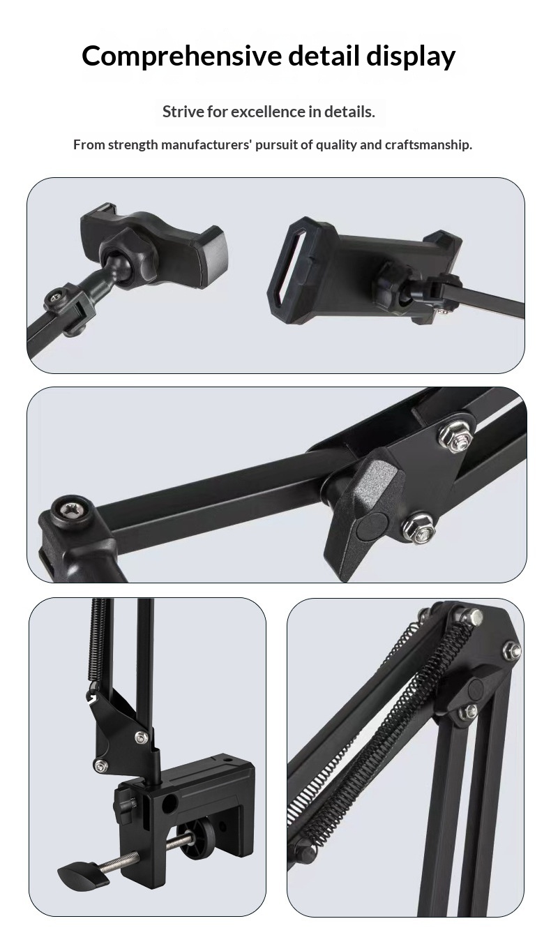 Flexible Lazy Stand Phones Tablets, Universal For Desktop, Bedside, Office, Dormitory, And Streaming_voghion.com