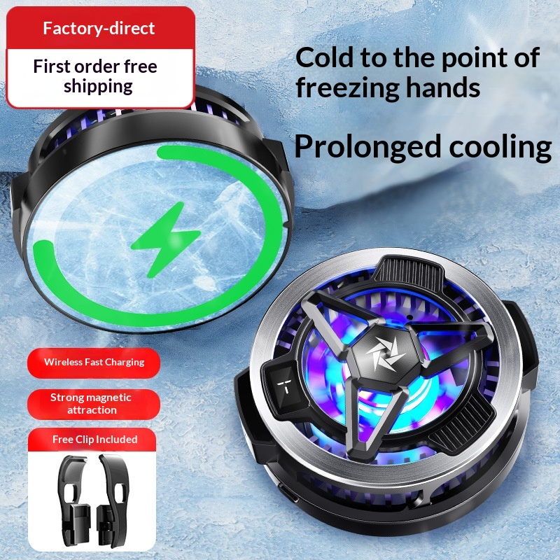 SL05 Mobile Phone Cooler Semiconductor Cooling Suitable For Android Tablets Magnetic Wireless Charging_voghion.com