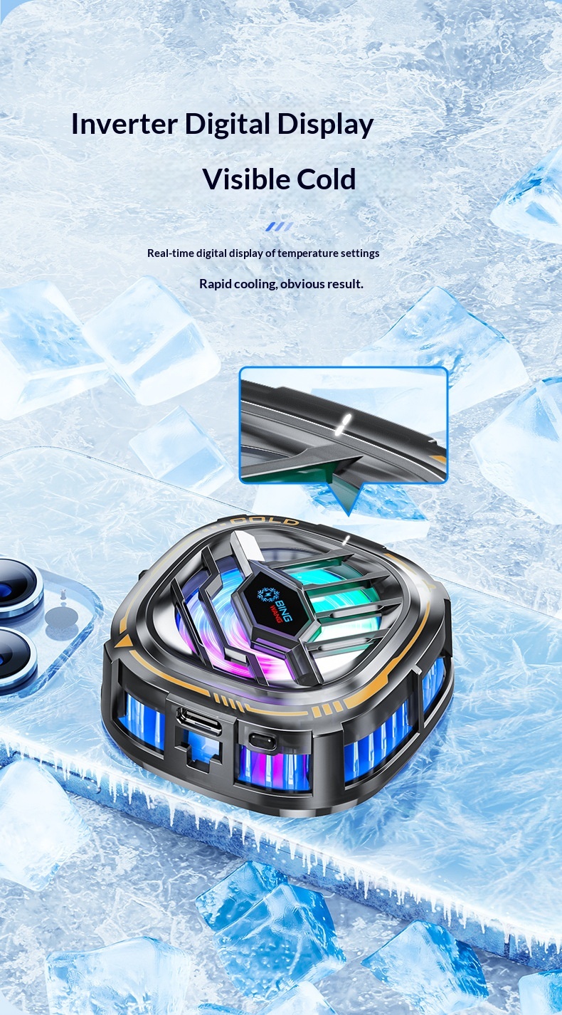 Jinghua Squirrel Convenient Mobile Cooler Semiconductor Wireless Phone Cooling Game Live Streaming Back Clip_voghion.com