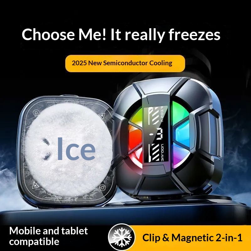 Grenzüberschreitender Verkaufsschlager 2025: Handykühler mit Halbleiter-Eiskühlung, magnetischer Rückseitenclip, Kühlung für Live-Streaming_voghion.com