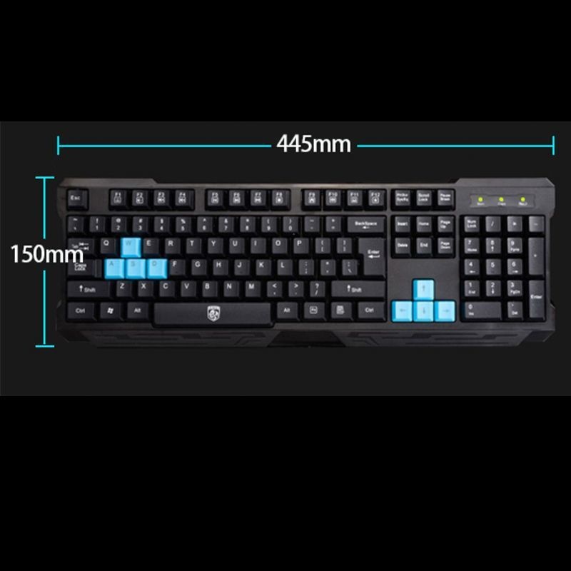 Tastiera wireless per computer Deyilong con sensazione meccanica, batteria silenziosa a basso rumore, per uso domestico_voghion.com