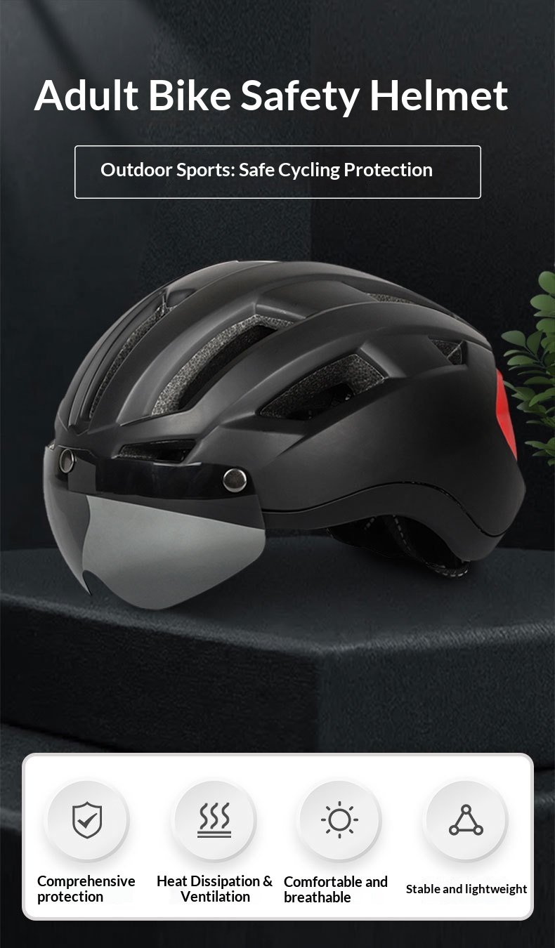 Fietsbril, winddichte outdoor offroad mountainbikehelm, racefietshelm voor volwassenen_voghion.com