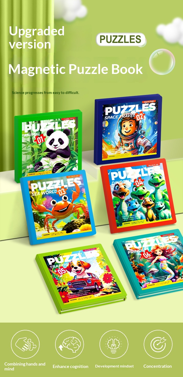 Magnetisches Lernpuzzle Für Kinder Von 3 Bis 6 Jahren_voghion.com