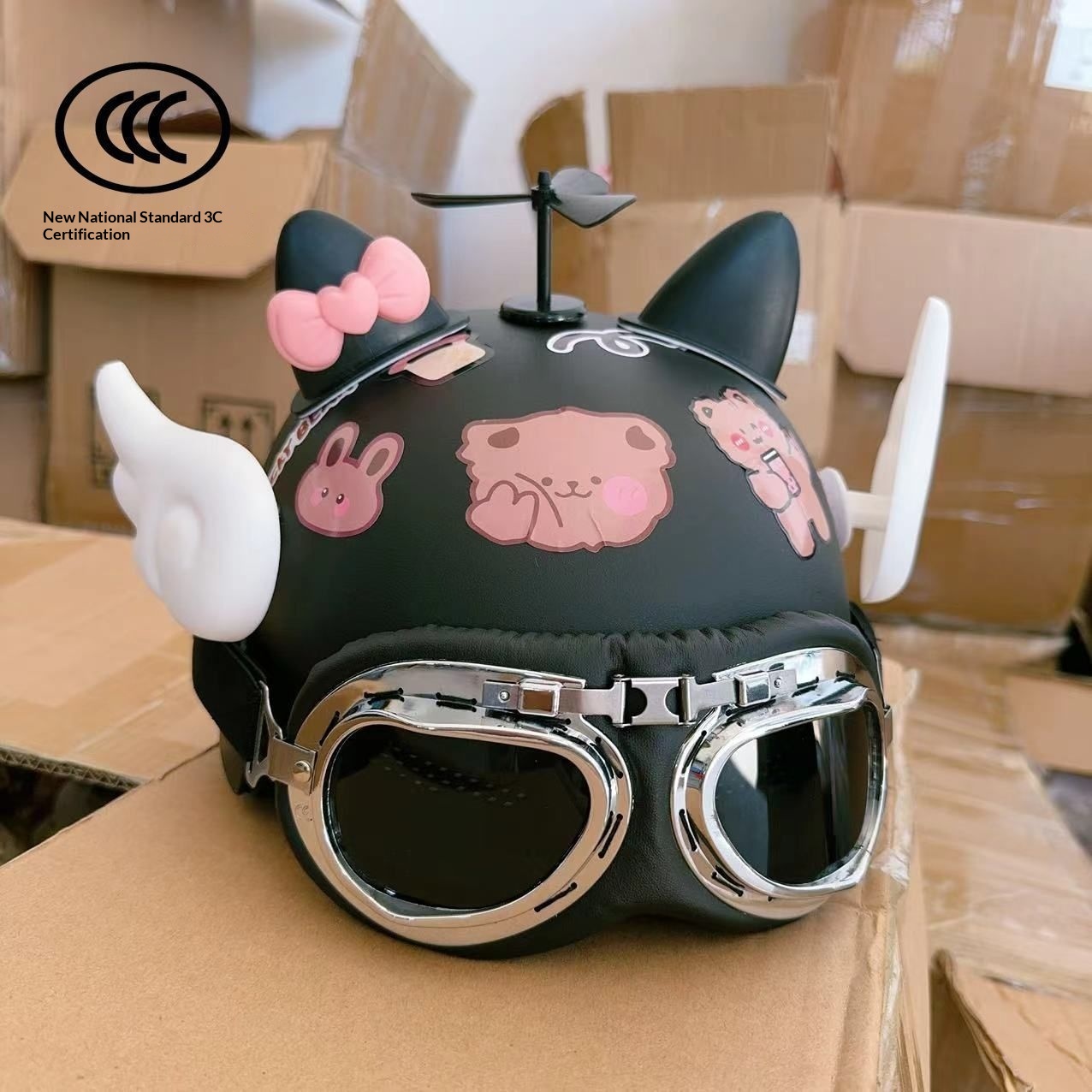 Nieuwe, nationaal gecertificeerde 3C-helm voor elektrische voertuigen voor kinderen, motorhelm voor de zomer, geschikt voor alle leeftijden._voghion.com