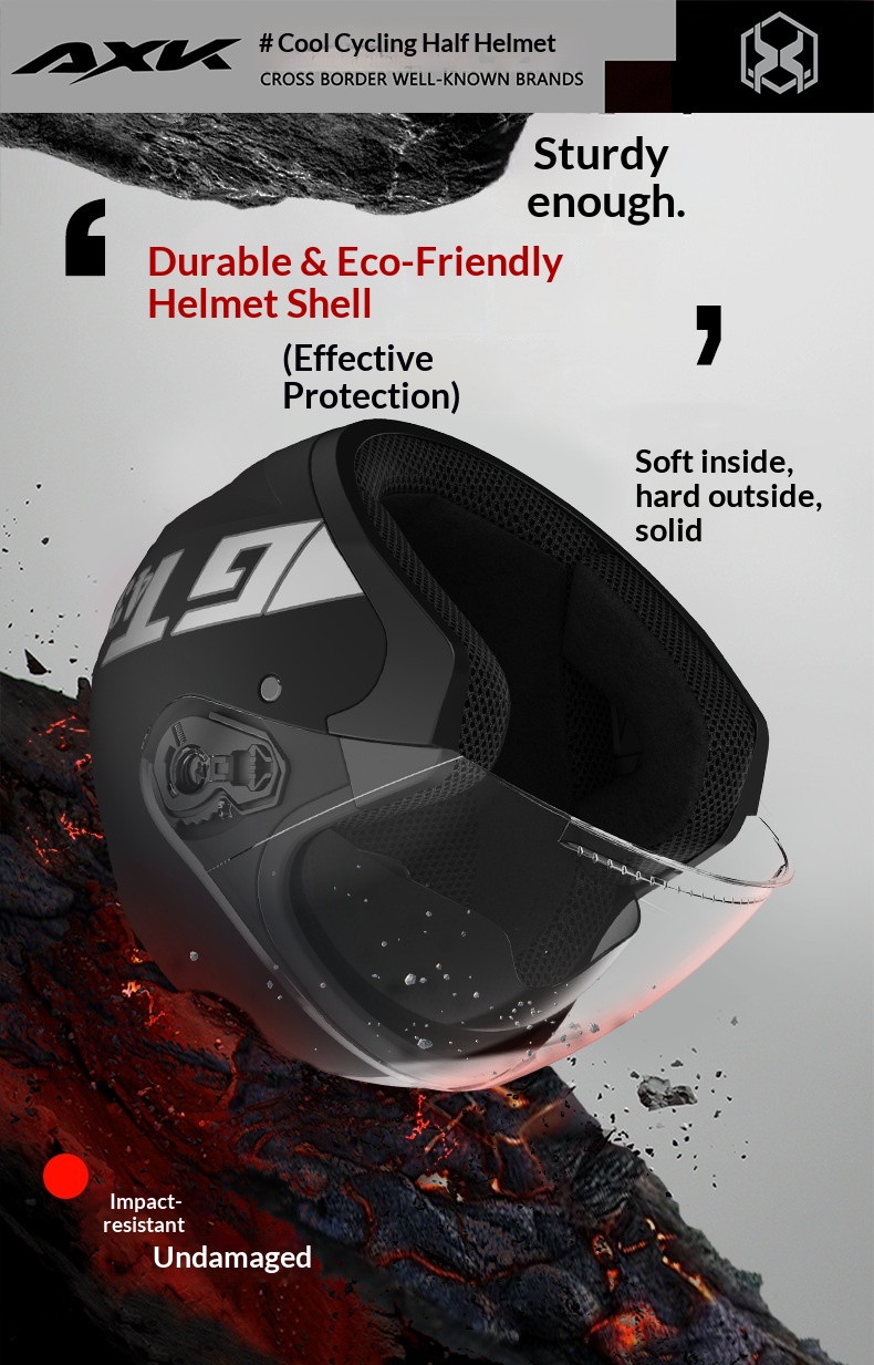 Casco moto jet per uomo e donna casco per scooter quattro stagioni_voghion.com