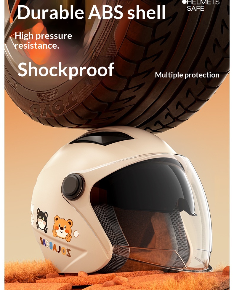 Nuovo casco da moto elettrico 3C per uomo e donna, caldo invernale, antiappannamento con scaldacollo, doppio modello di grande successo_voghion.com