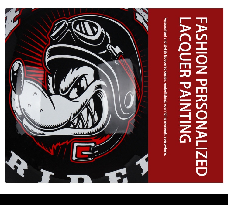 3C-zertifizierter Motorradhelm für Herren, Halbschalenhelm für Roller und E-Bikes für Damen, ABS-Material_voghion.com