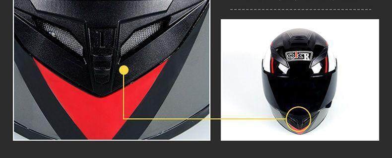Full Face Motorcycle Helmet Windproof Anti-fog Detachable Visor_voghion.com